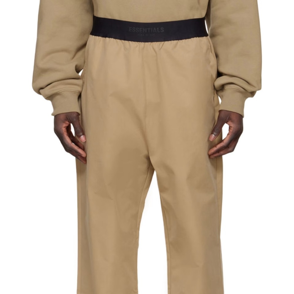FEAR OF GOD ESSENTIALS Tan Cotton Lounge Pants